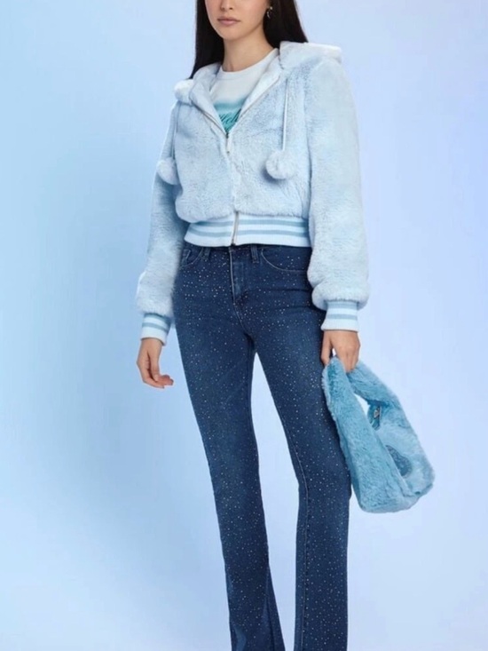 Jackets & Blazers - Hello kitty Cozy Blue Fleece Jacket size S